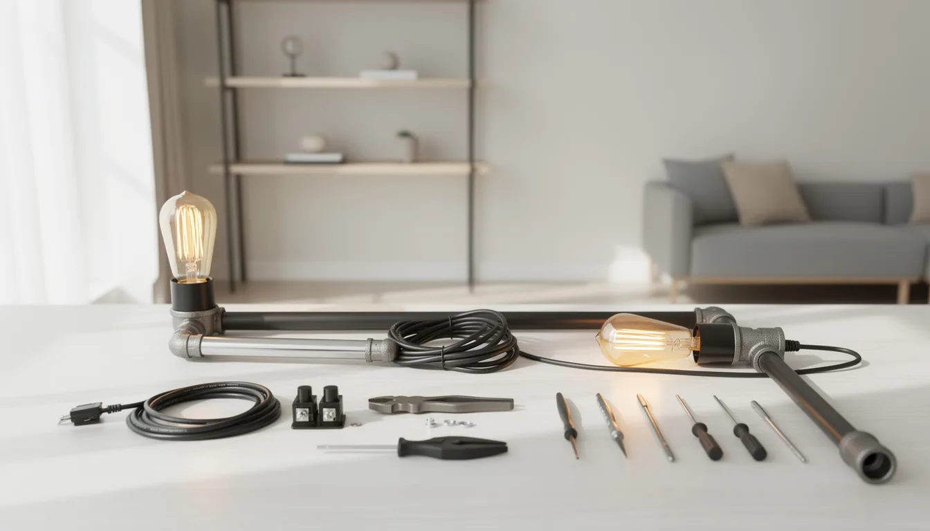 apprenez à fabriquer une lampe industrielle avec ce guide simple détaillant toutes les étapes et les matériaux nécessaires pour un projet diy réussi.